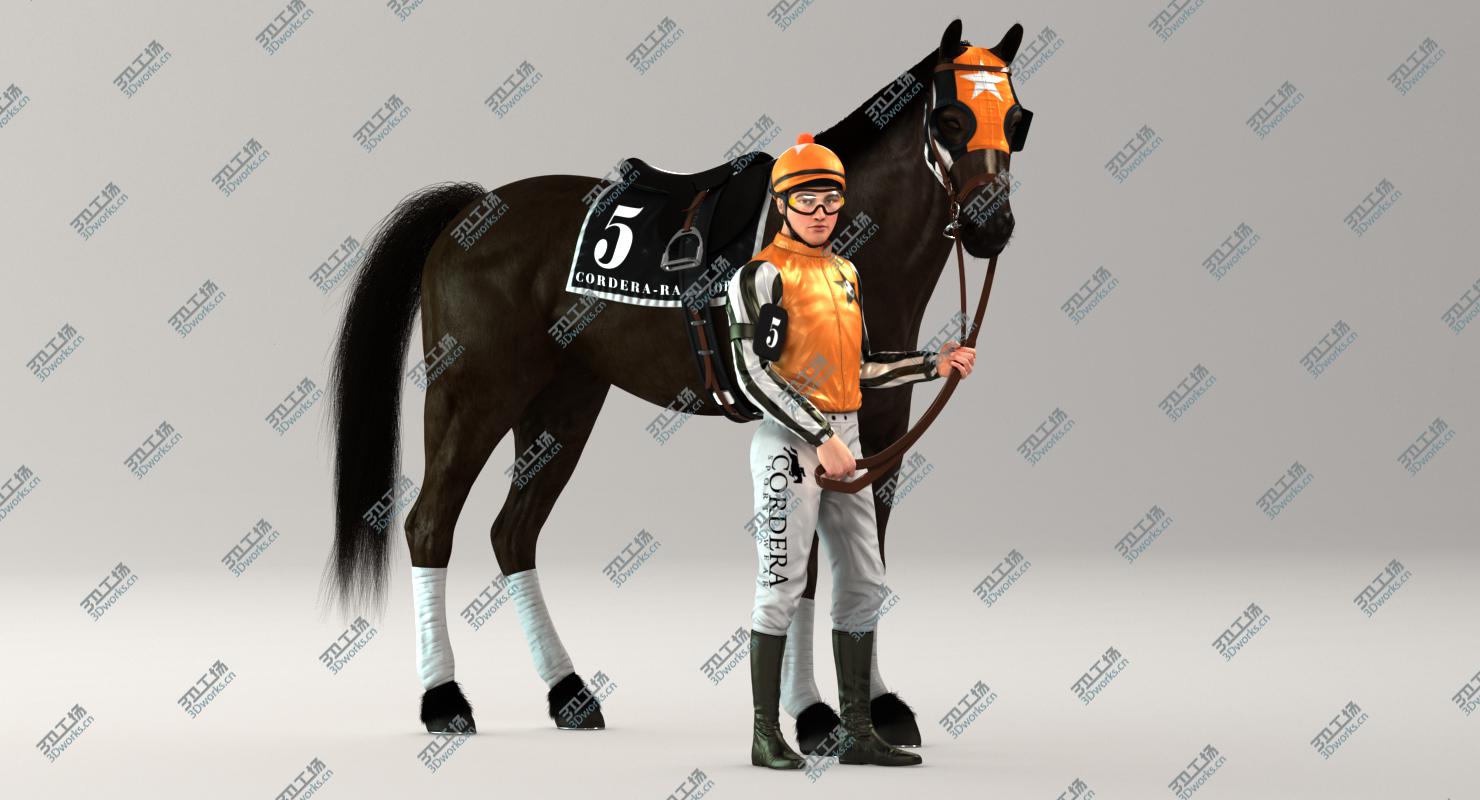 images/goods_img/2021040163/3D Racehorse and Jockey HQ 004 model/3.jpg